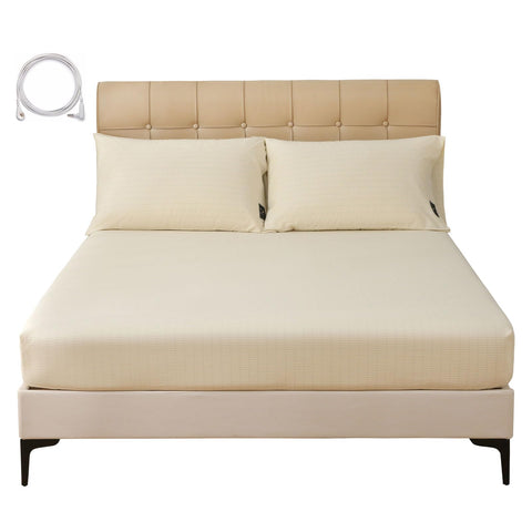 MCZAROA grounding sheet king size on bed offers a comfortable grounded surface.