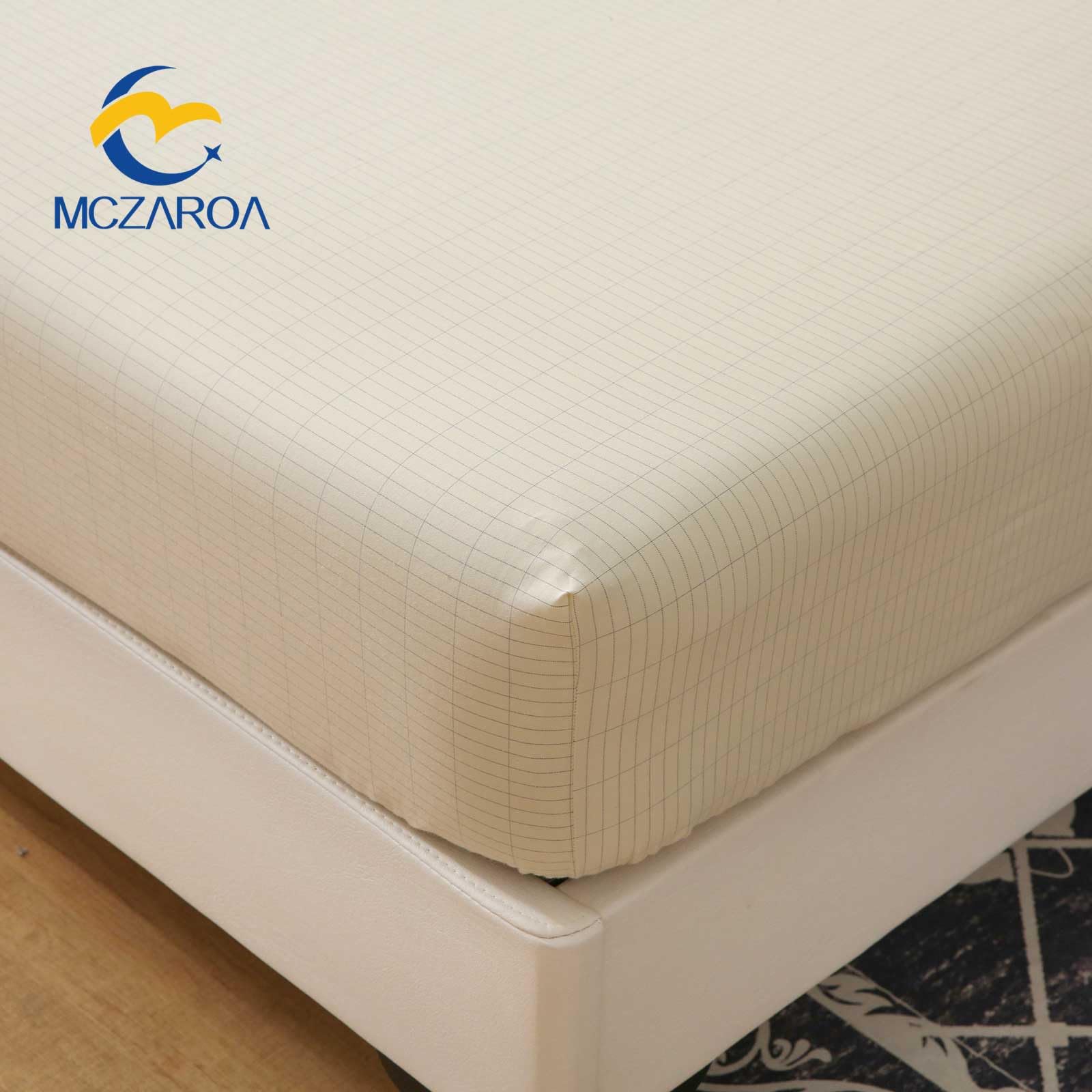 MCZAROA organic cotton blend feels soft and breathable for nightly use.