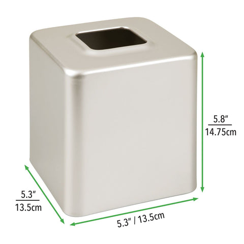 mdesign Unity satin steel square tissue cover open slot for easy access