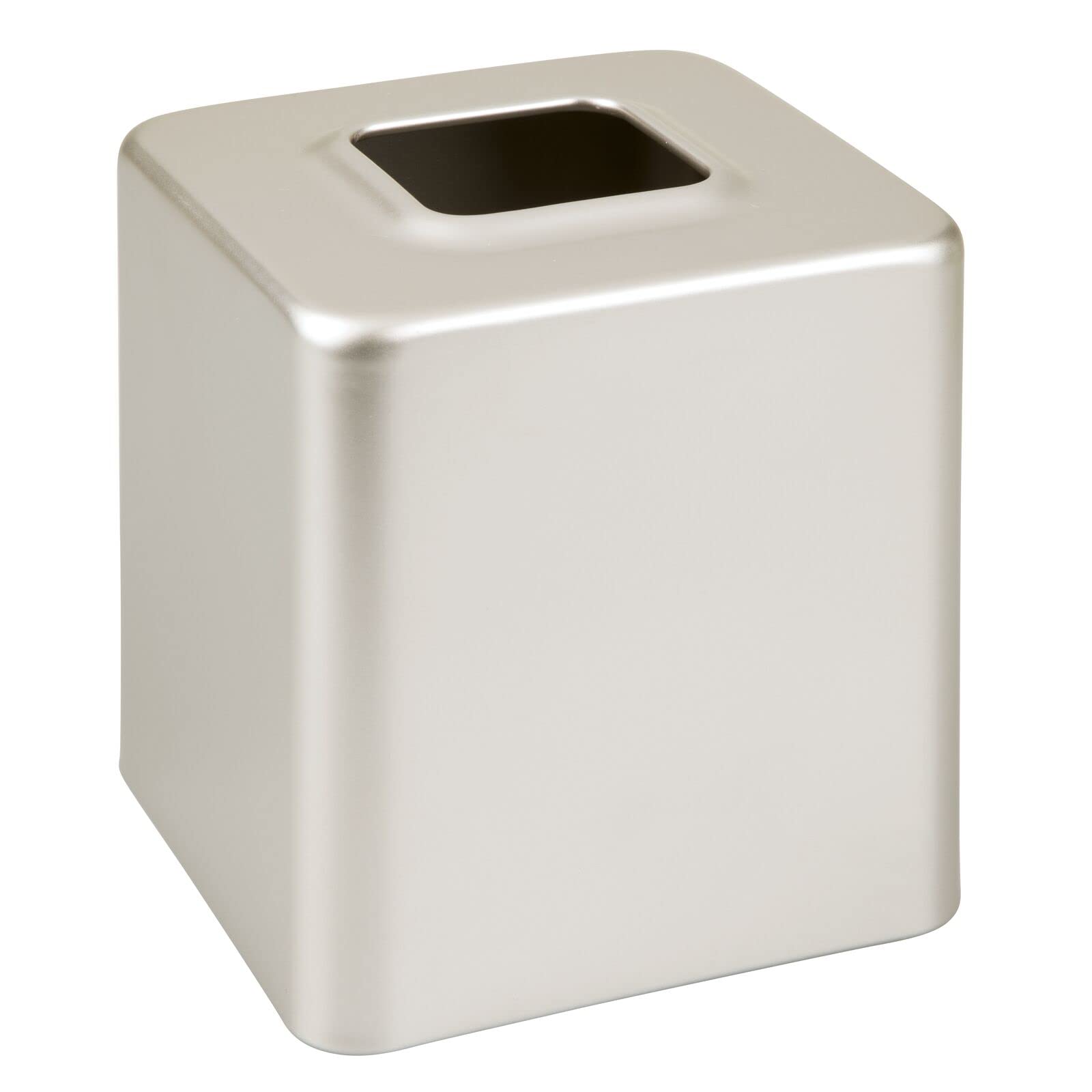 mdesign Unity satin steel square tissue cover easy to wipe clean with mild soap