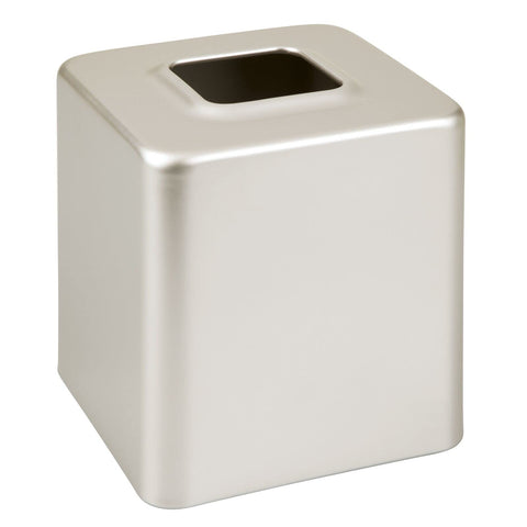 mdesign Unity satin steel square tissue cover easy to wipe clean with mild soap