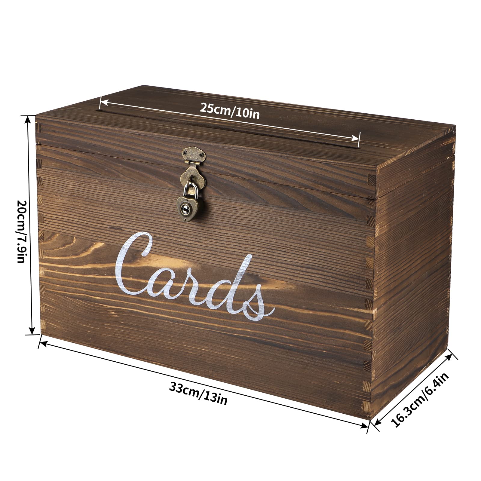 MDLUU card box front view with slot to slide envelopes smoothly