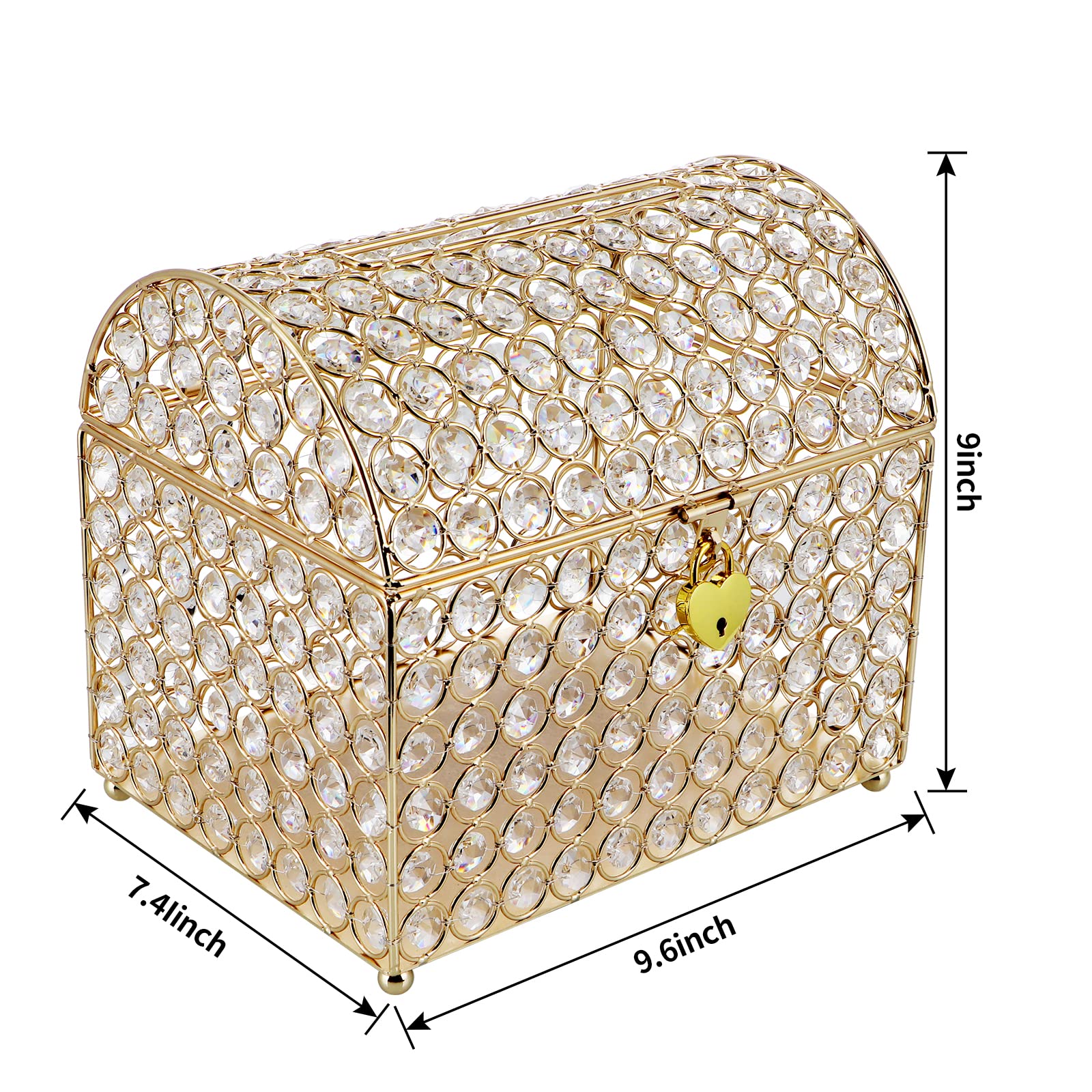 MDLUU crystal bead envelope holder adds shimmer while keeping envelopes organized.