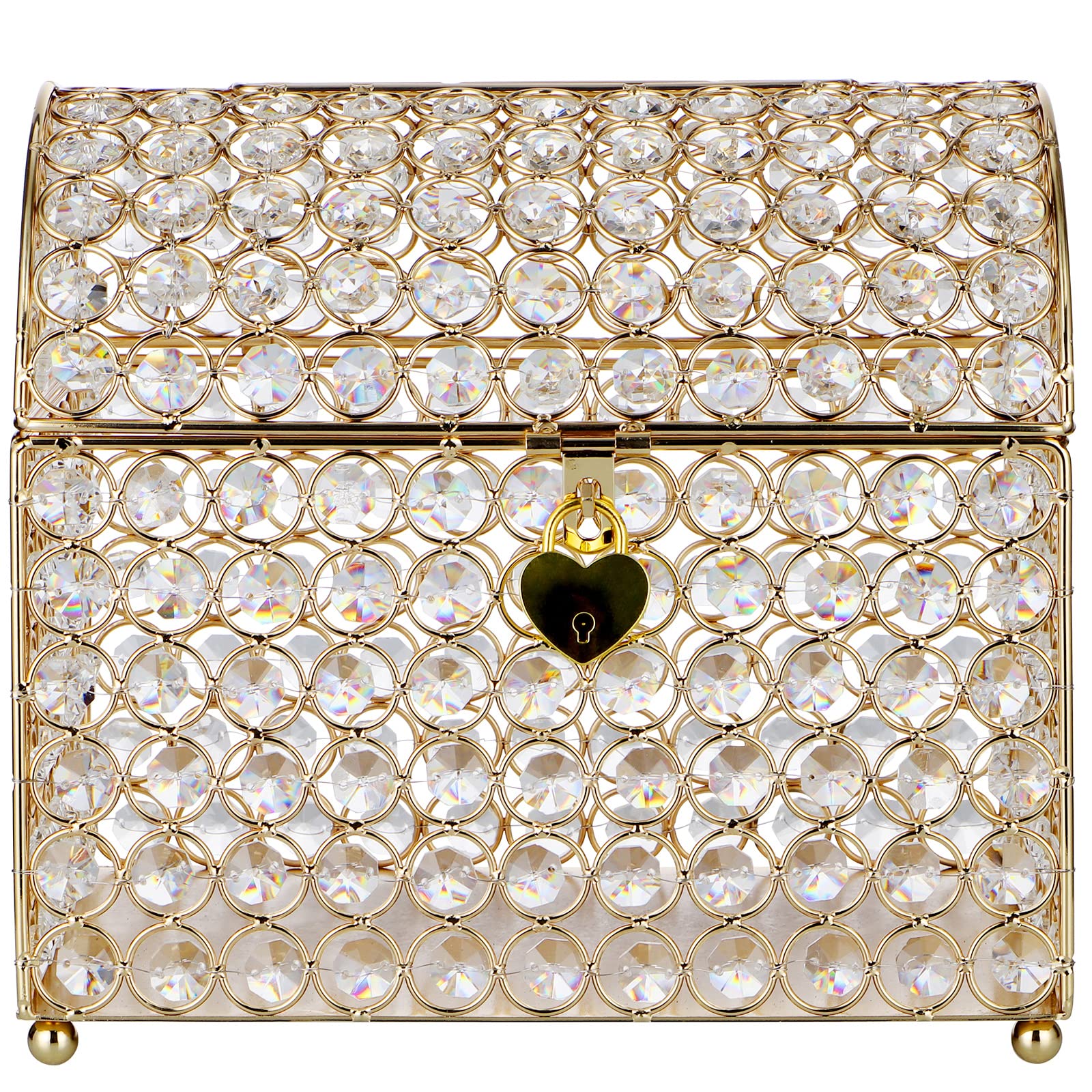 MDLUU heart lock card box with secure lock for safeguarding cards at events.