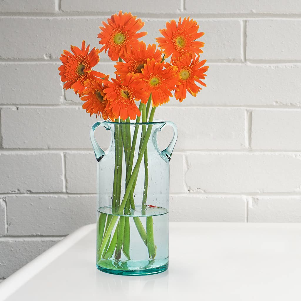 MDLUU decorative vase with wide mouth for easy floral styling.