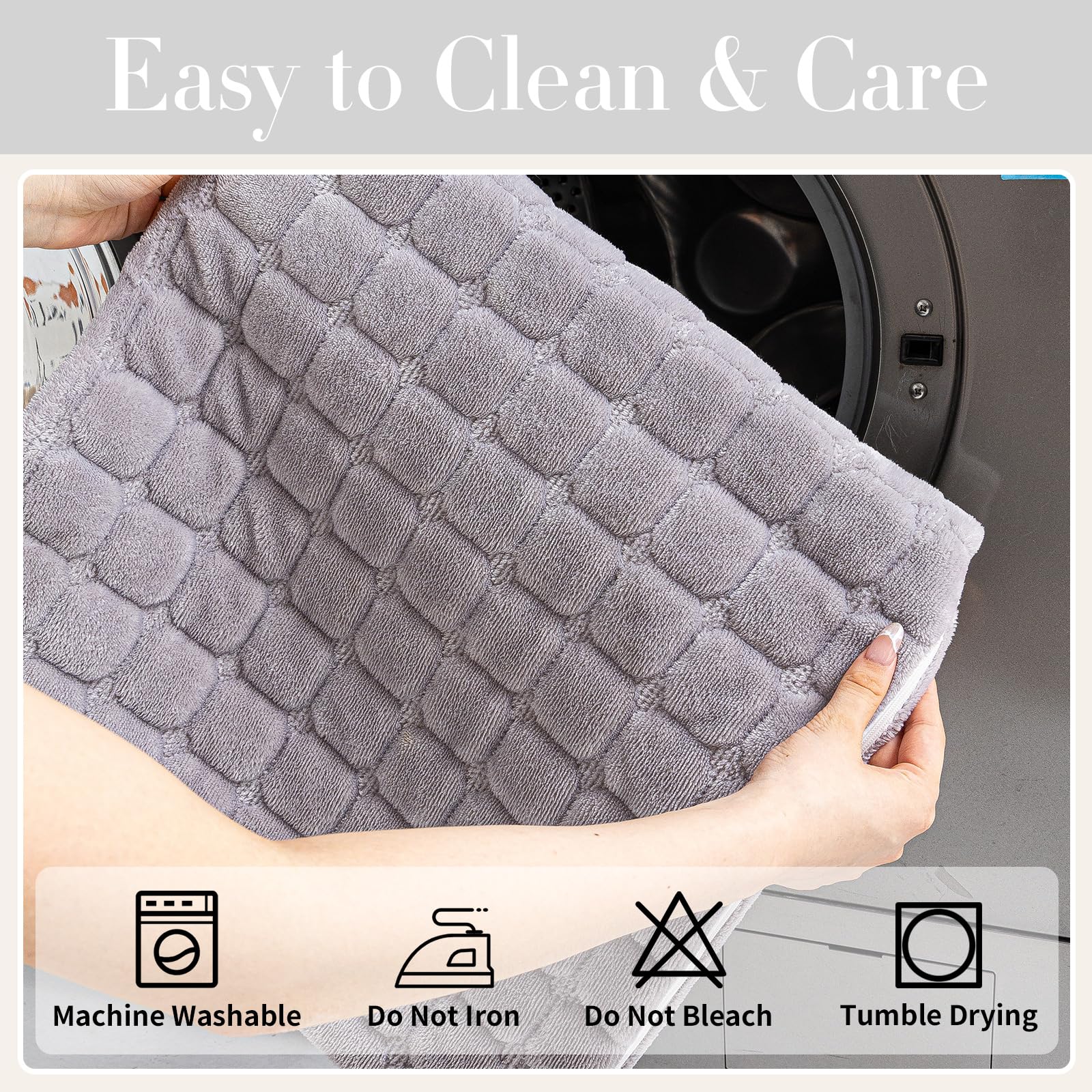 MDSASFD velvet couch cover with machine washable, color-fast fabric