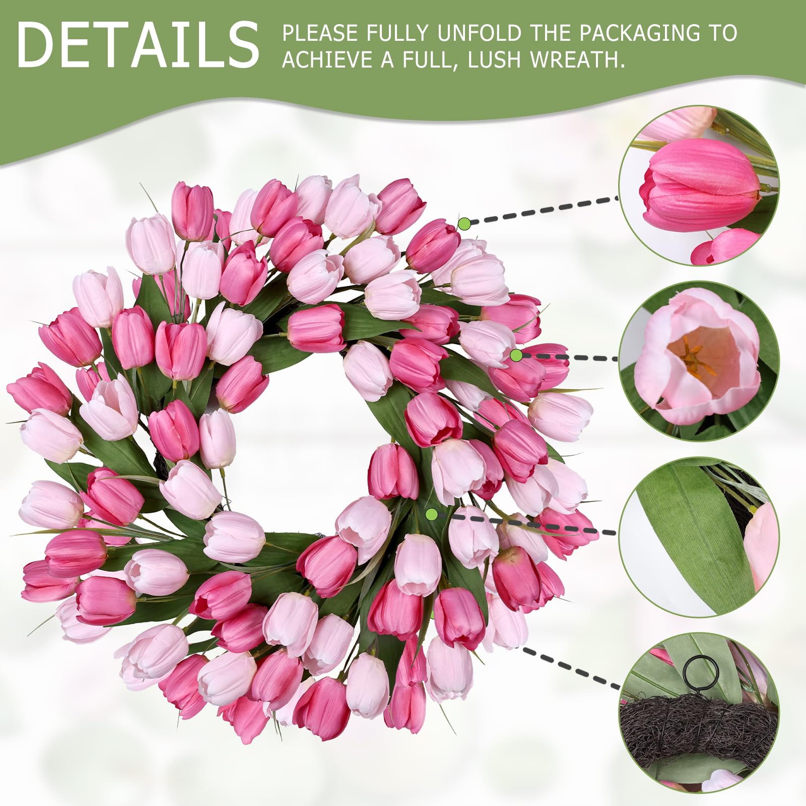 MDSTBN handmade grapevine base wreath offers sturdy framing and easy shaping.