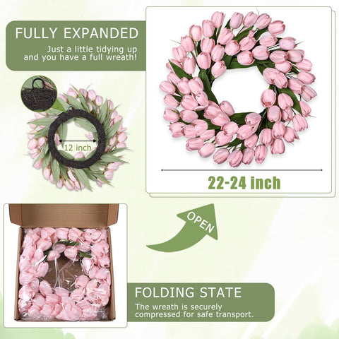 MDSTBN handmade wreath on a grapevine base highlighting craftsmanship.