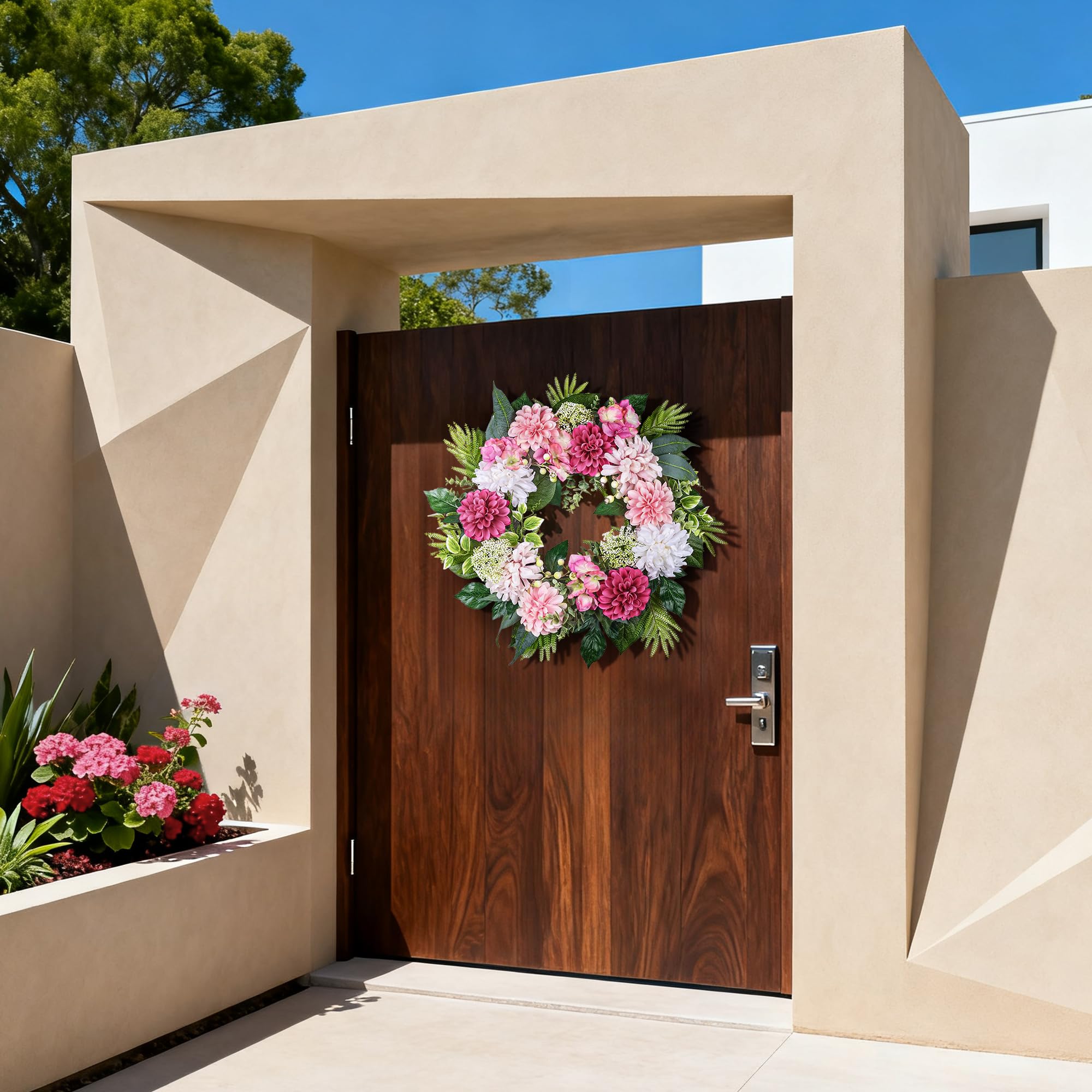 MDSTBN low maintenance wreath with no watering required