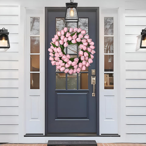 MDSTBN weather-resistant wreath suitable for covered outdoor porch displays.