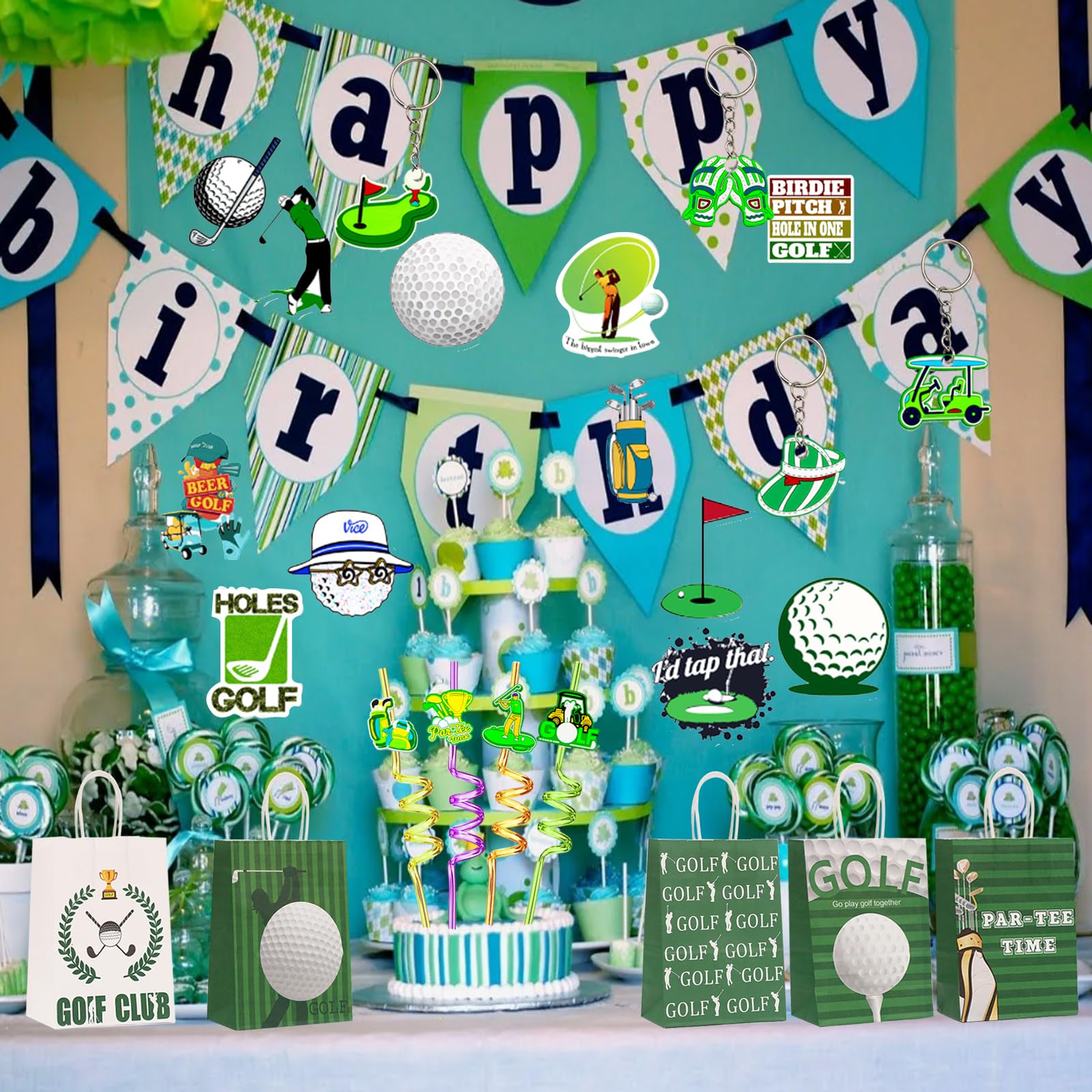 Meaxur golf party set display highlights included items at a glance.