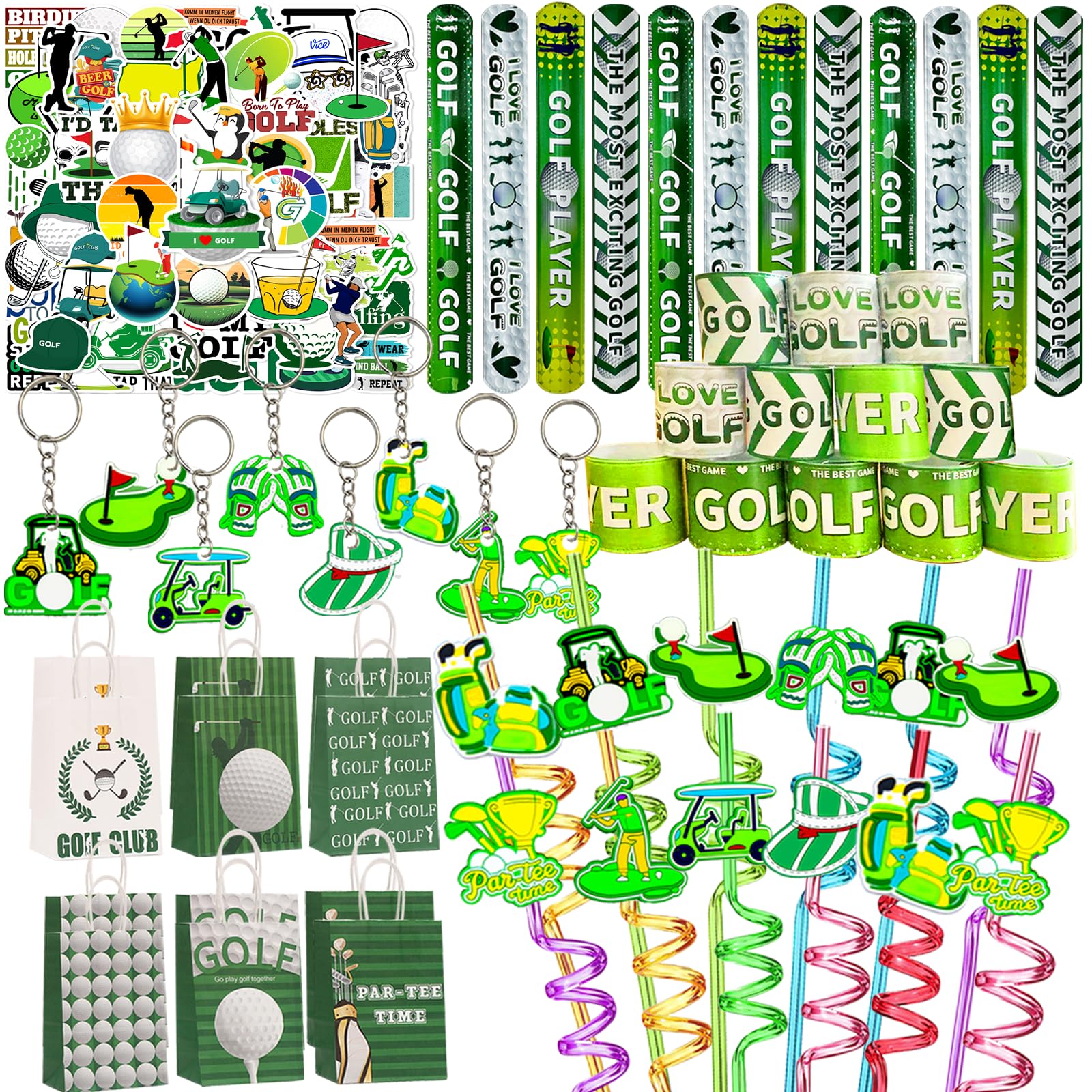 Meaxur golf slap bracelets brighten the party with quick, colorful wear.