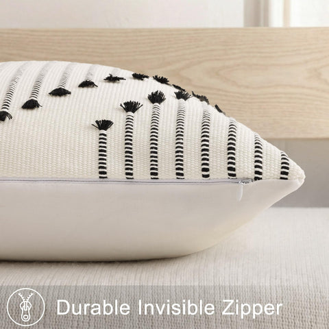 Mecatny hidden zipper pillow cover for a clean, seamless look