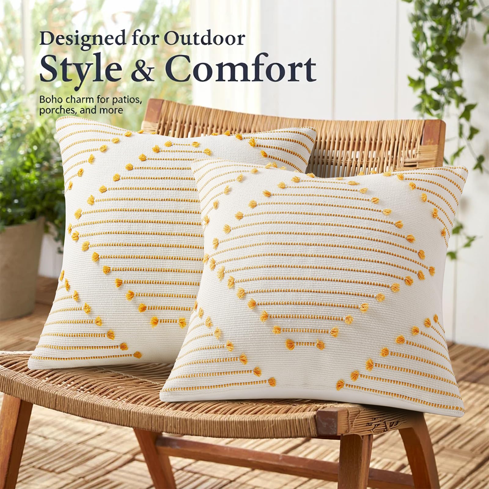 Mecatny knit texture pillow cover 12x20 adds durable, premium feel.