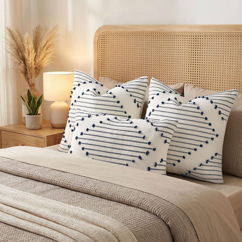 Mecatny two-pack boho pillow covers for cohesive decor