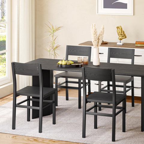 MECHYIN dining chair set 4 for kitchen use with easy-clean finish