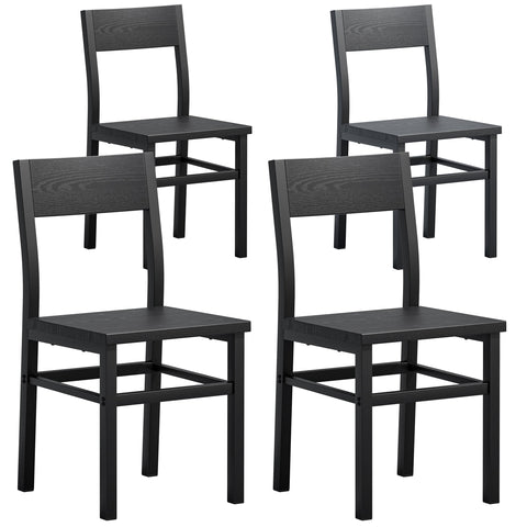 MECHYIN dining chair set 4 on balcony, versatile for open-air spaces