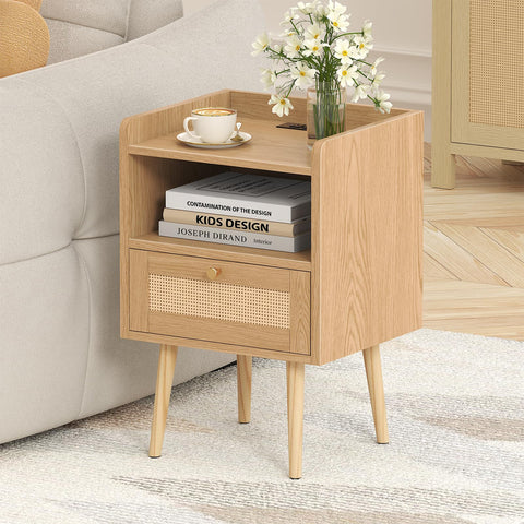 MECHYIN nightstand bedroom to living room setup for cohesive spaces.