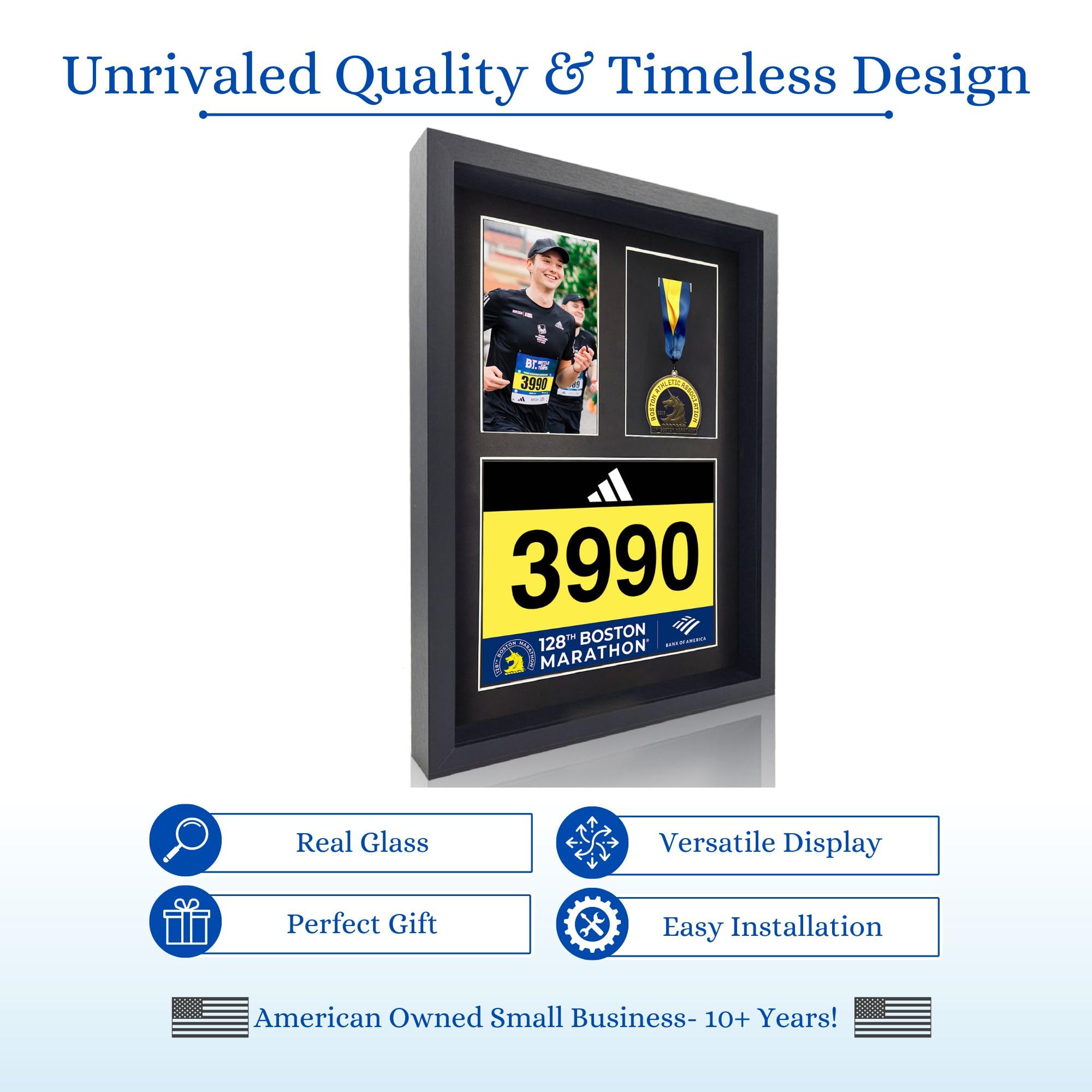 MedalAwardsRack photo-opening 4x6 frames finish-line memories clearly.