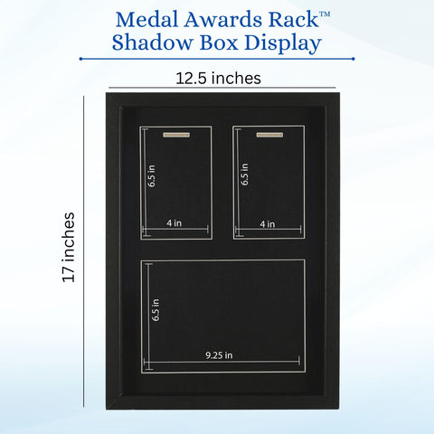 MedalAwardsRack walnut-finish option offers warm, classic look.