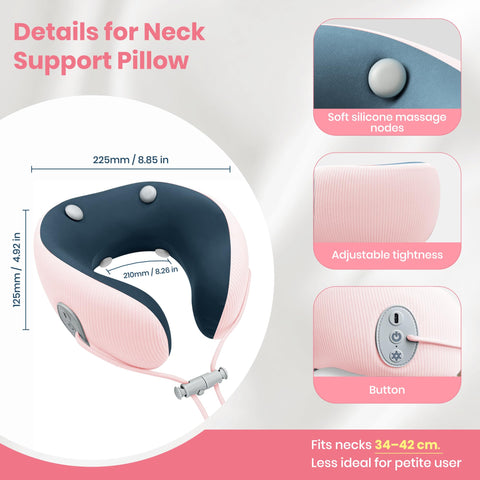 Medicane ergonomic foam supports neck and chin even without massage.