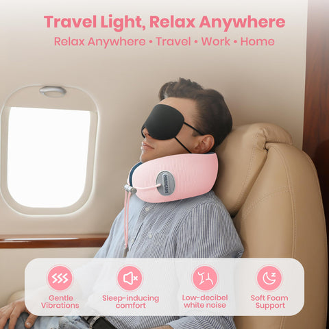Medicane pink neck pillow heat levels provide customizable warmth for extended journeys.