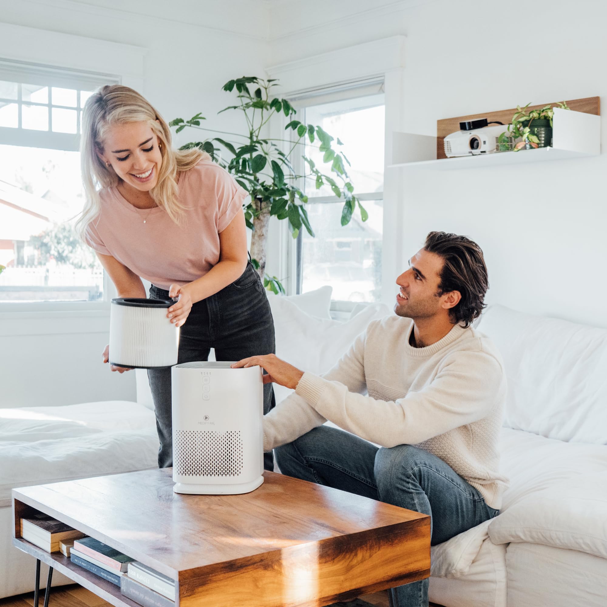 Medify MA-14 in bedroom providing clean air for rest
