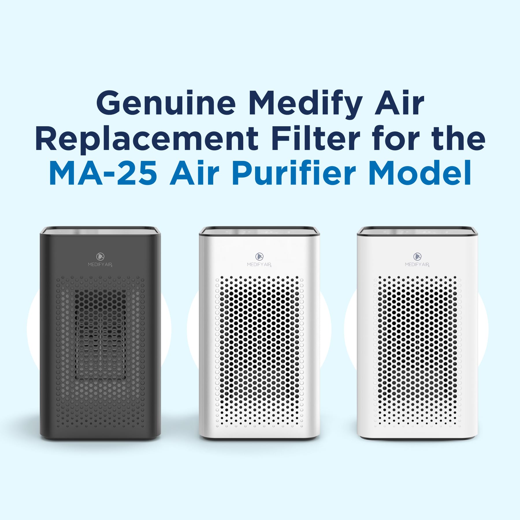 Medify MA-25 pre-filter showing first line of defense against large particles.