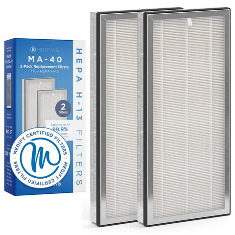 Medify MA-40 genuine replacement filter pack for optimal purifier performance.