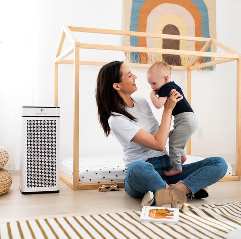 Medify MA-40 in an office reducing dust and odors