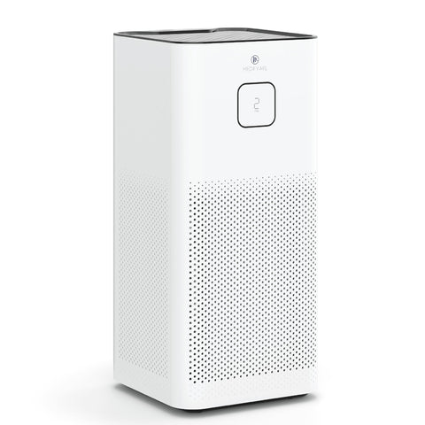 Medify MA-50 front view; compact power for large spaces and strong filtration