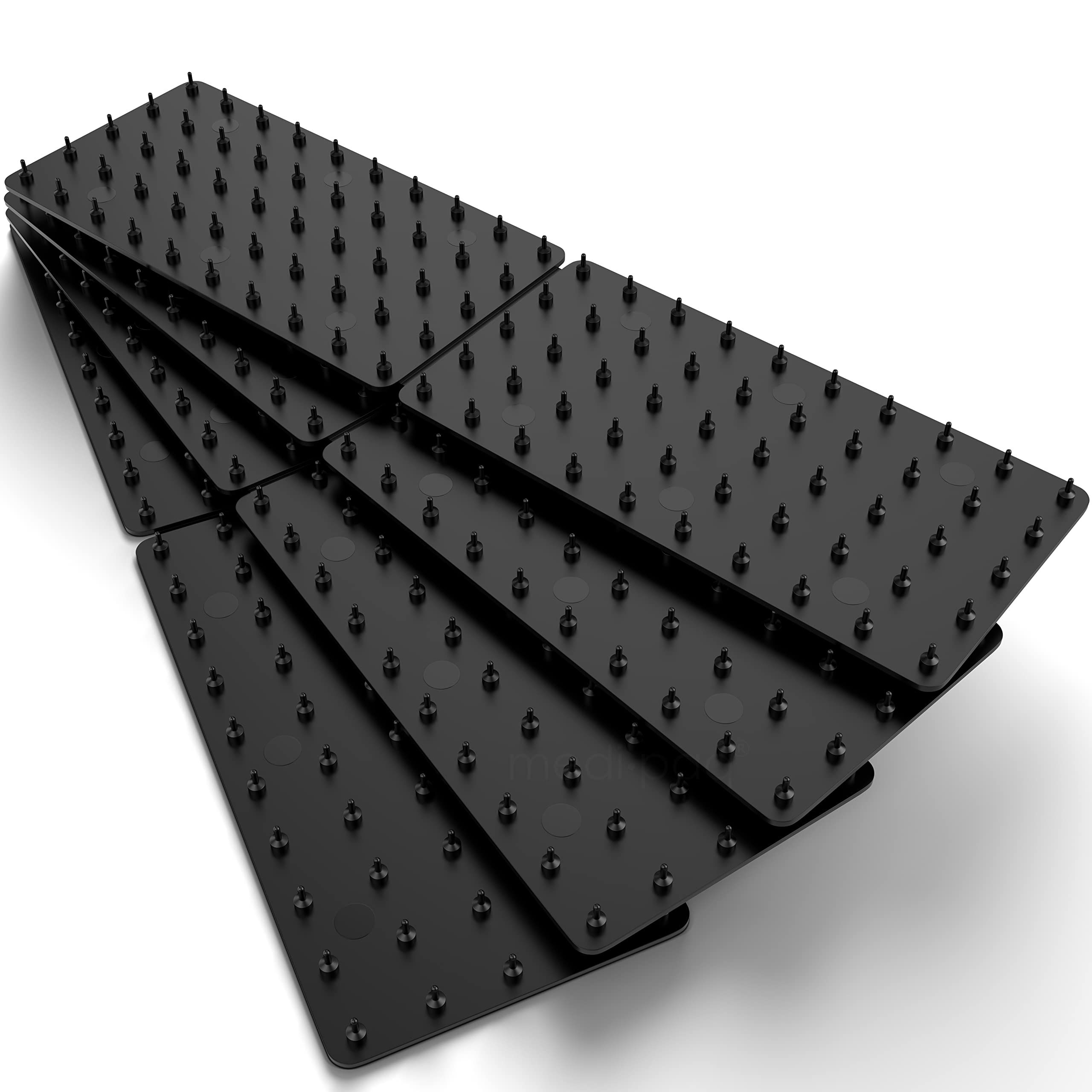Medipaq Greatideas non-slip grippers back-assembly showing easy setup and rug security.