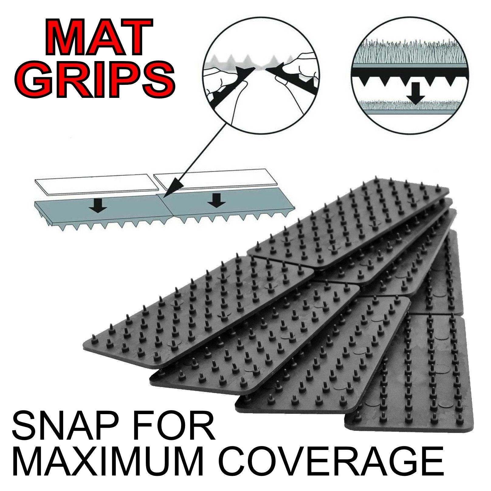 Medipaq Greatideas grippers black finish blending with decor.