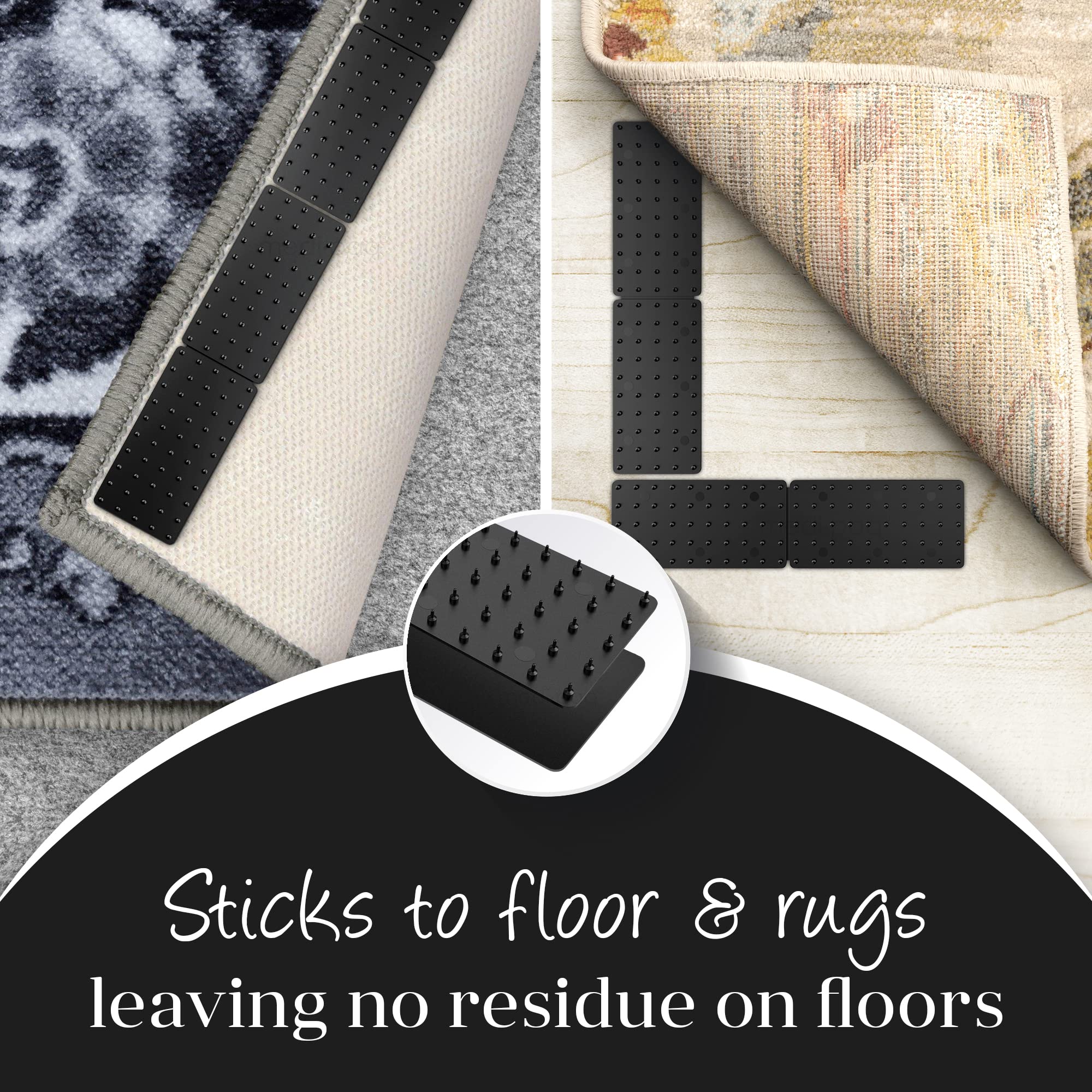 Medipaq Greatideas grippers on floor demonstrating slip resistance on wood or tile.