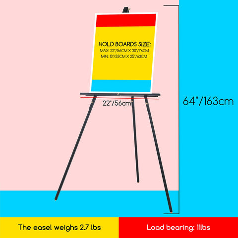 MEEDEN black tripod easel displaying wedding sign with elegant stability.