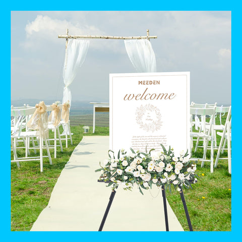 MEEDEN easel featuring galvanized rust-proof hardware for rock-solid stability.