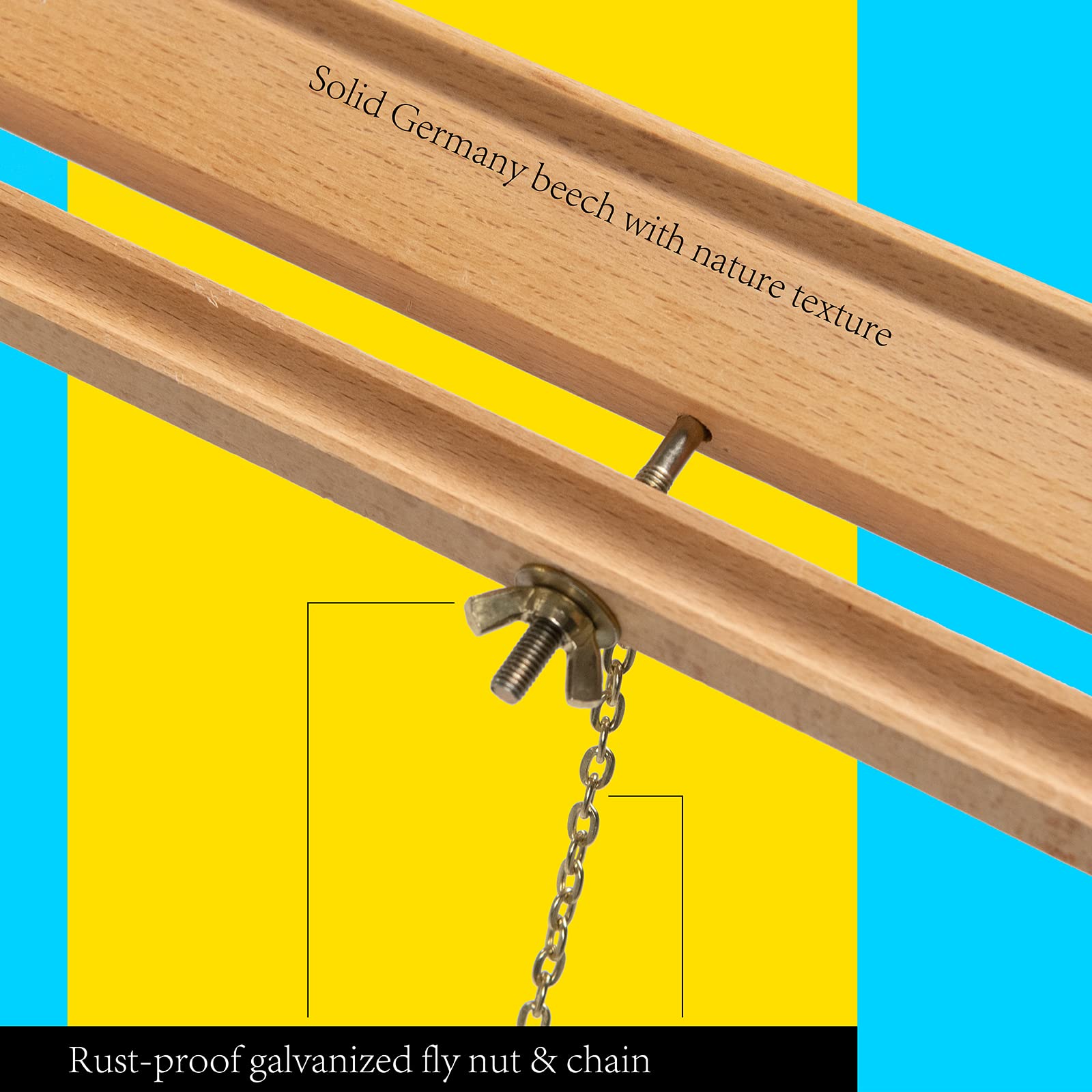 MEEDEN wood easel stand supports framed photos with tasteful display