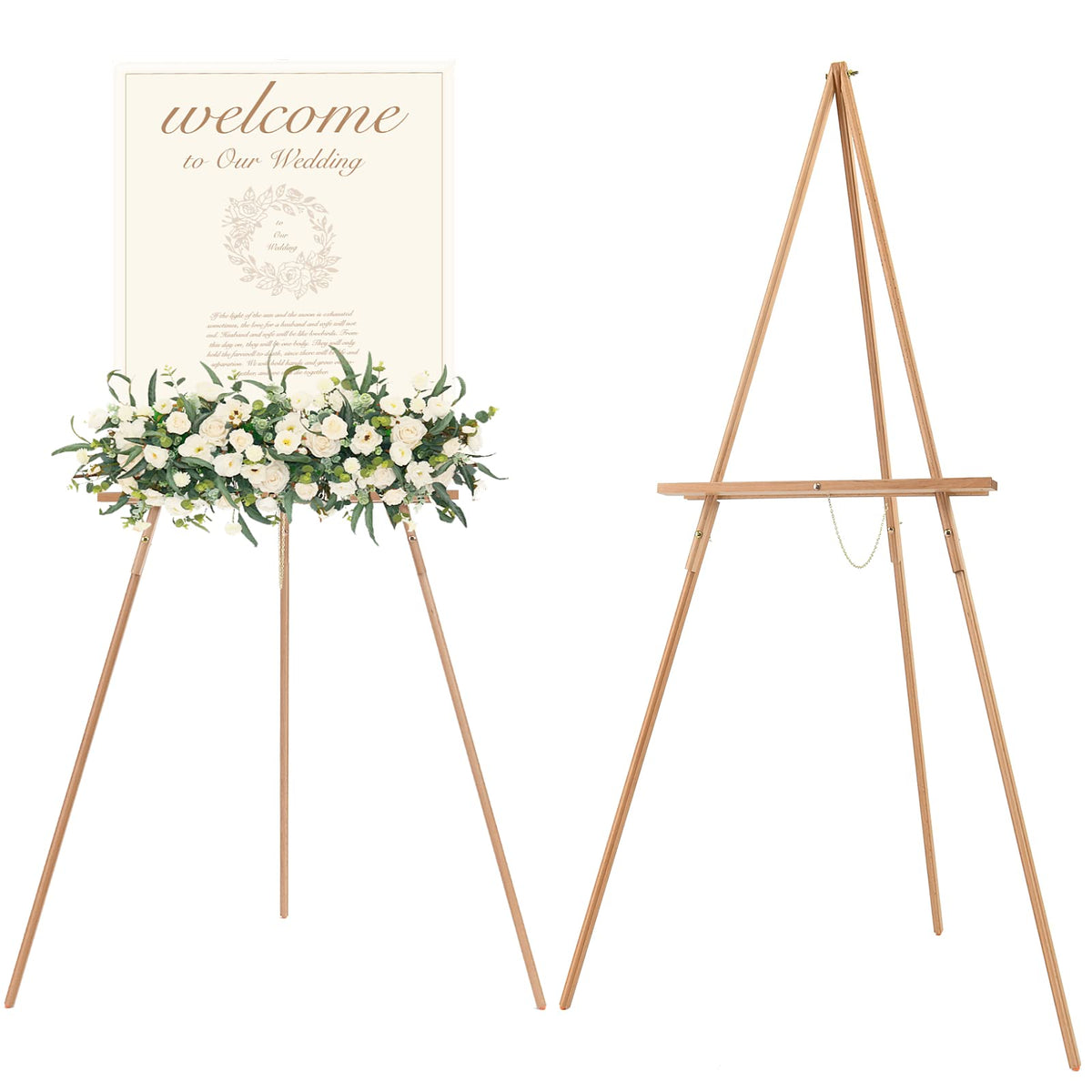 MEEDEN wood easel stand displays posters clearly for exhibitions