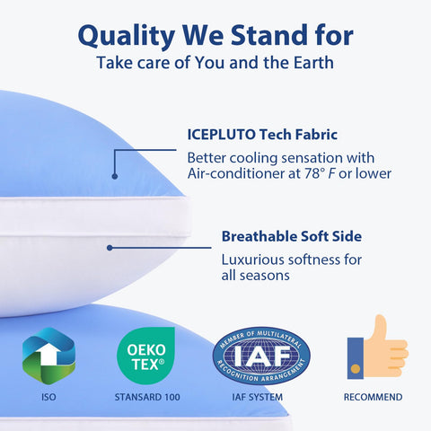 MEELUS hotel luxury sleep pillow mirrors premium bedding at home.