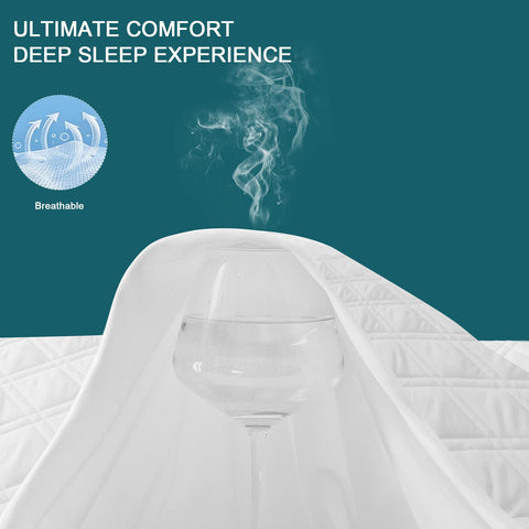 Meelus machine-washable durable mattress protector for easy care
