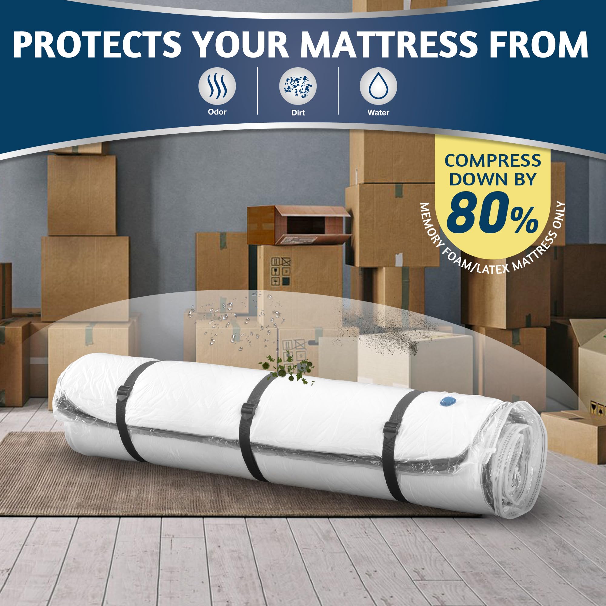 Meersburg vacuum mattress bag features 7-layer construction for durability