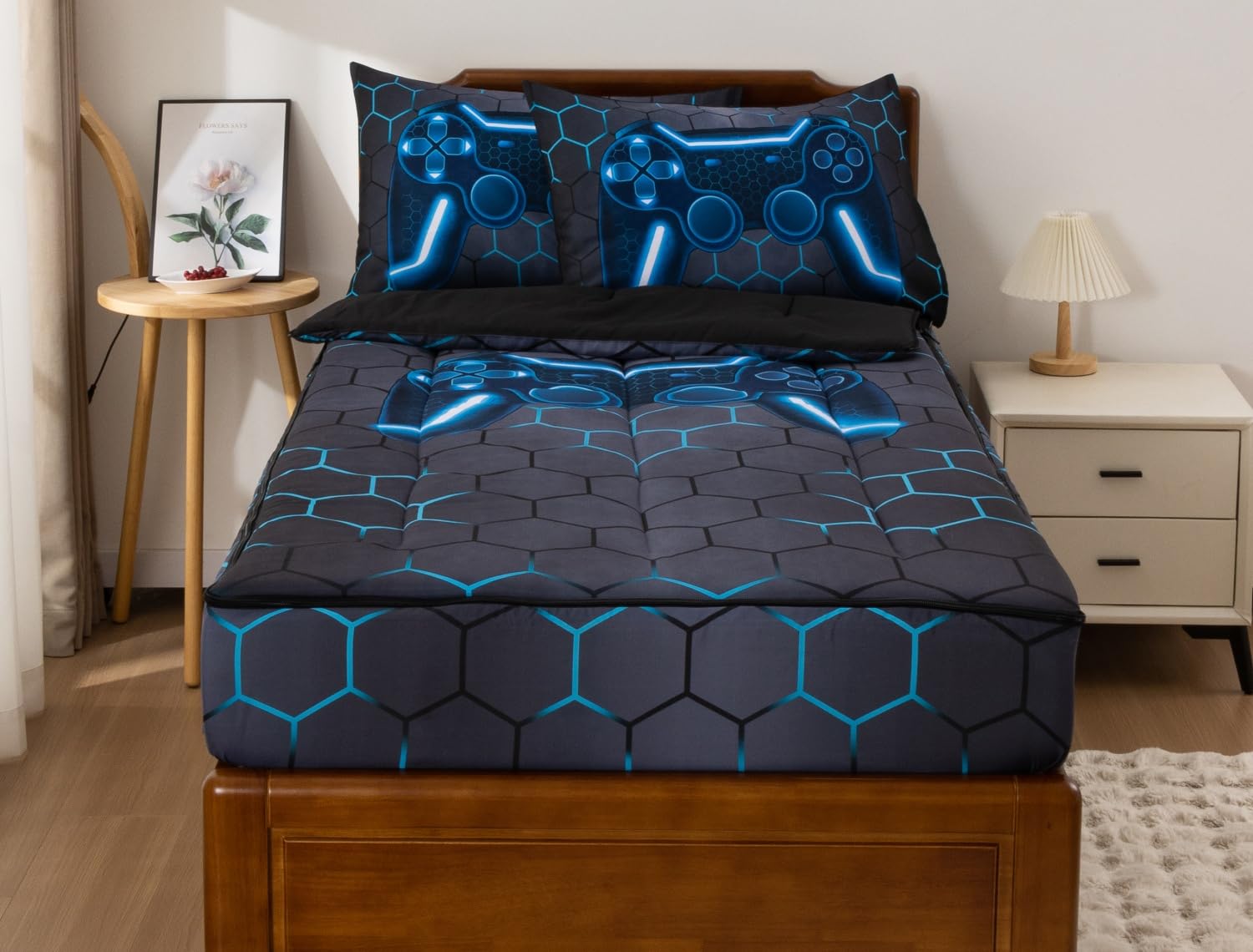 Meeting Story game-pattern with 3D honeycomb creates playful sleep mood