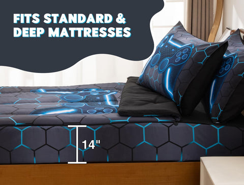 Meeting Story twin fitted sheet provides snug, breathable base