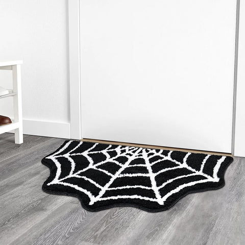 Meetory spider web porch entryway rug perfect for seasonal decor.