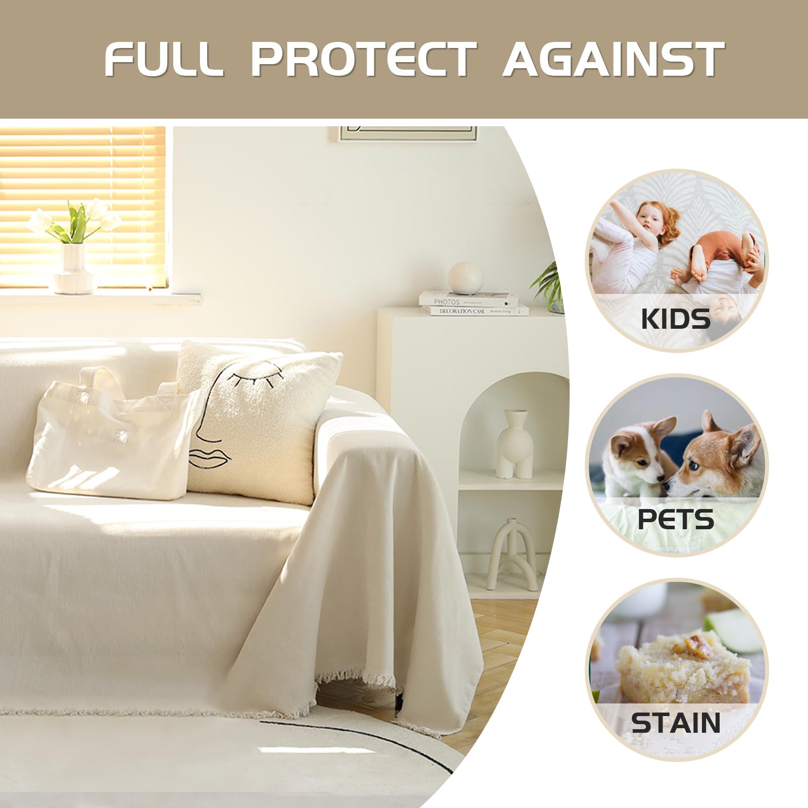 Meetsky beige draped cover demonstrating elegant room refresh
