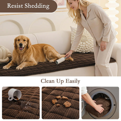 MEETSKY couch cover resists spills and daily wear.