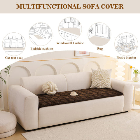 MEETSKY couch cover machine washable for easy care.