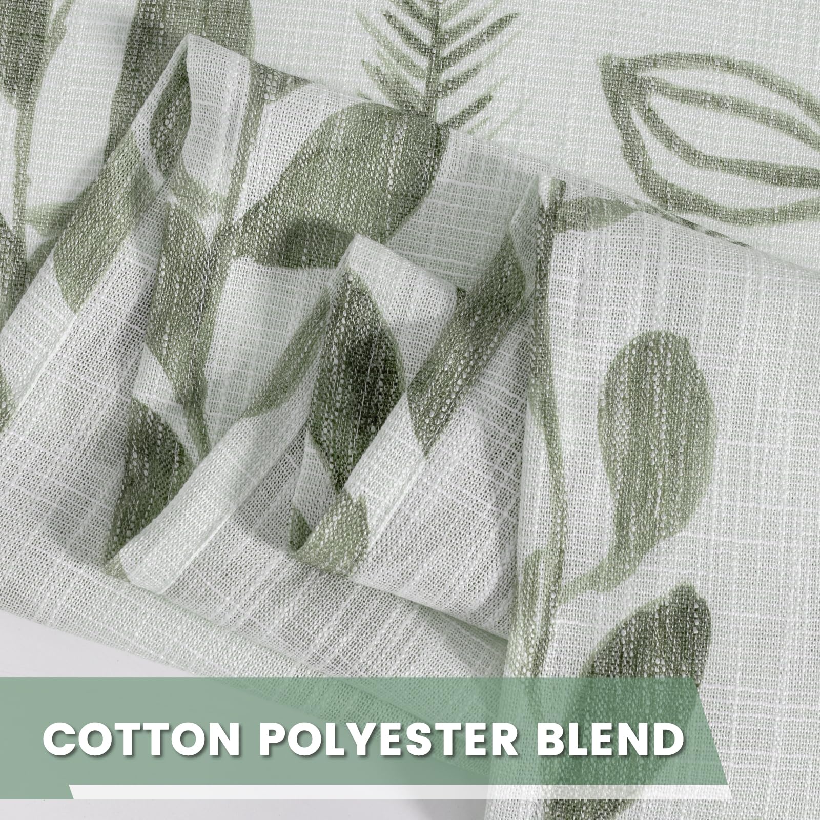 MEETSKY Sage Green Curtains 3-way hanging option for versatile setup
