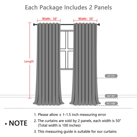 MEETSKY Sage Green Curtains 50-inch wide panel framing a window