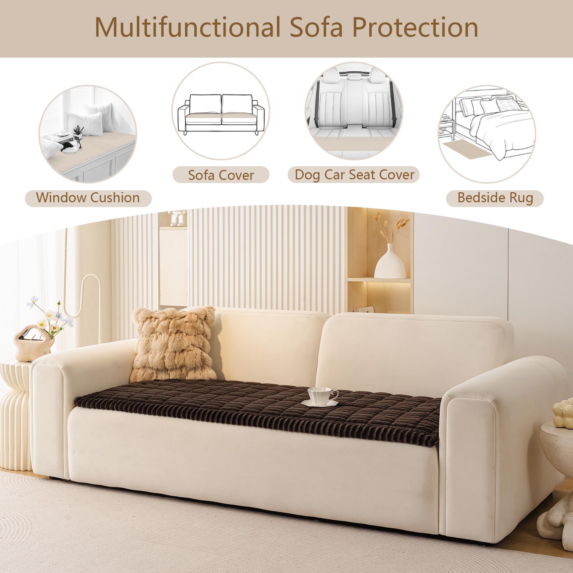 MEETSKY soft plush fabric offers a cozy, inviting feel on furniture.